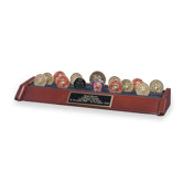 Table Top 3 Row Challenge Coin Holder Urn