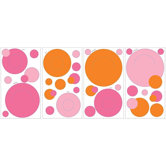 Peel and Stick Wall Pocket in Pink and Orange