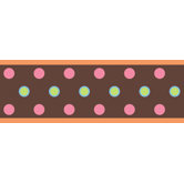 Studio Designs Dot Wall Border in Brown