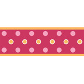 Studio Designs Dot Wall Border in Raspberry