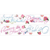 Licensed Designs Princess Quotes Peel and Stick Wall Decal Us Only