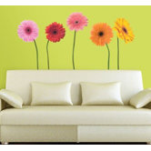 Gerber Daisies Peel and Stick Wall Decal