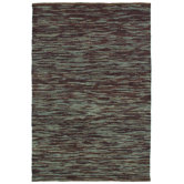 Striped Soumak Jute Turquoise Mine Rug