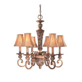 Salon Grand Chandelier with Optional Medallion
