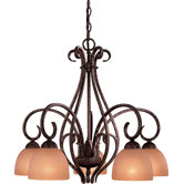 Caspian  Downlight Chandelier with Optional Ceiling Medallion