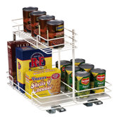 Glidez 15" Basket and Half Pantry Organizer