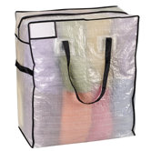 Storage and Organization Medium Tote Bag with Black Trim
