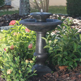 Chatsworth Two-Tier Solar On-Demand Fountain
