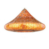 Shanti Pendant Art Glass Shade in Amber