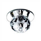 Beauty Spot Round Cut Crystal Accent Shade in Clear