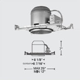 6" Line Voltage Non-IC New Construction Housing