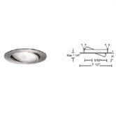 6" Line Voltage Recessed Trim with Adjustable Gimbal Ring with  Optional Housing