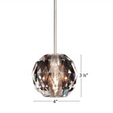 Crystal Polaris 1 Light Pendant