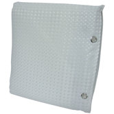 Shower Curtain and Liner in White