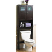 Freestanding Space Saver Cabinet in Modern Classic Espresso