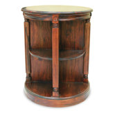 Francesca Cylinder Book Rack in Mahogany