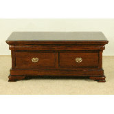 Vanessa 2 Drawer Coffee Table in Mahogany
