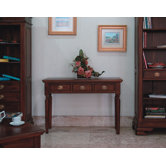 Vanessa Three Drawer Hall Table in Mahogany