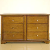 Bella 6 Drawer Wide Chest