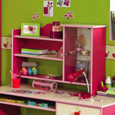 Miss Griotte Shelf in White Stained Pine / Raspberry