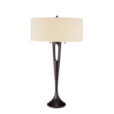 Two Light Table Lamp in Bronze