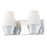 Retrodome Two Light Bath Vanity in Chrome