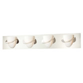 Pocket Four Light Bath Vanity in Polished Nickel
