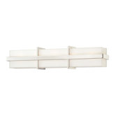 Intersection Five Light Bath Vanity in Polished Nickel