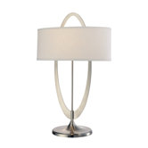 Table Lamp in Brushed Nickel