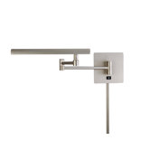 Madake Swing Arm Wall Lamp in Matte Brushed Nickel
