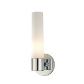 Bath Art  Wall Sconce with Case Etched Opal Glass