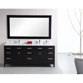 London 78" Modern Double Bathroom Vanity