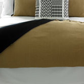 Tuscany Caf&eacute; Linen Mitered Duvet