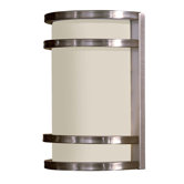Bay View  Outdoor Wall Lantern in Stainless Steel