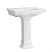 Structure Single Hole Suite Bathroom Sink in White