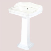 Series 1930 Bathroom Pedestal Sink in White