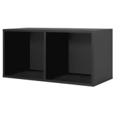 Modular Storage Large Divided Cube in Black