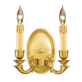Metropolitan Two Light Wall Sconce in French Gold
