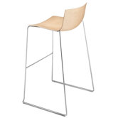 Catifa 46 Barstool with Wood Seat