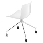 Catifa 53 Side Chair with Single-Tone Seat and Castors
