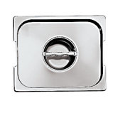 Lid with Seal and Handles for Hotel Pan in Silver