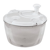Manual Salad Spin Dryer in White