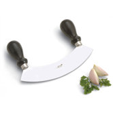 10'' Stainless Steel Two Handled Mezzaluna