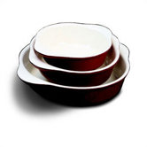 6.625' Enamel Cast Iron Round Dish