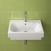 Universal Flex Ceramic Bathroom Sink in White