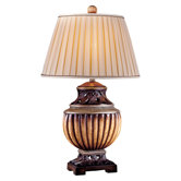 Table Lamp in Antique Wood