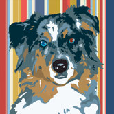 Pooch D&eacute;cor Australian Shepherd Portrait