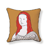 Monalisa Double Sided Cotton Pillow
