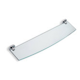 Diana Wall Mounted Glass Shelf with Holder