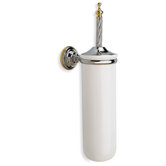 Giunone Wall Mounted Round Classic Style Toilet Brush Holder
